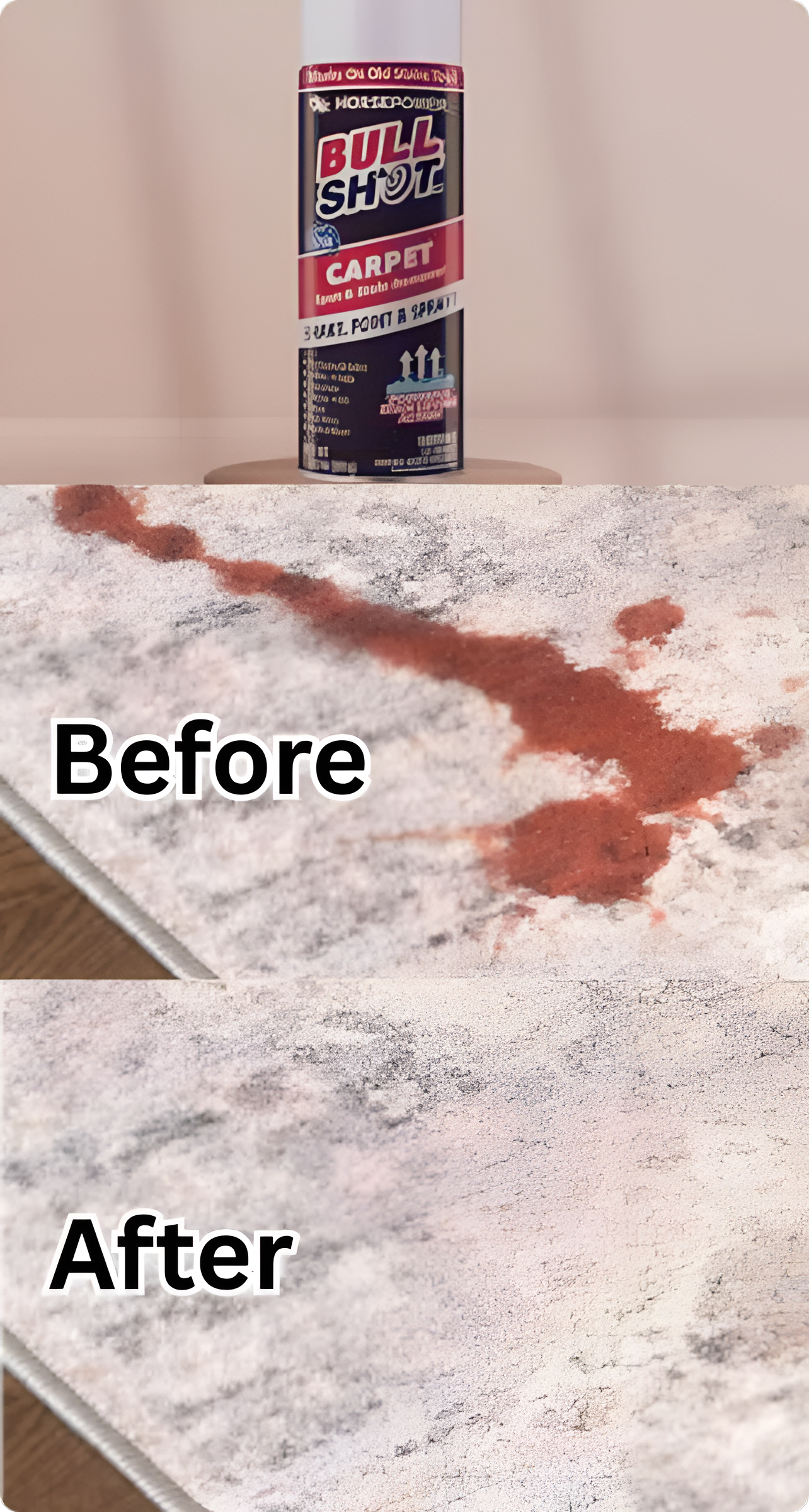 how to use bullshot stain remover